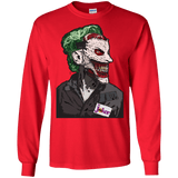 T-Shirts Red / S Masked Joker Men's Long Sleeve T-Shirt
