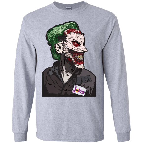 T-Shirts Sport Grey / S Masked Joker Men's Long Sleeve T-Shirt
