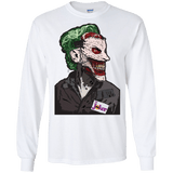 T-Shirts White / S Masked Joker Men's Long Sleeve T-Shirt