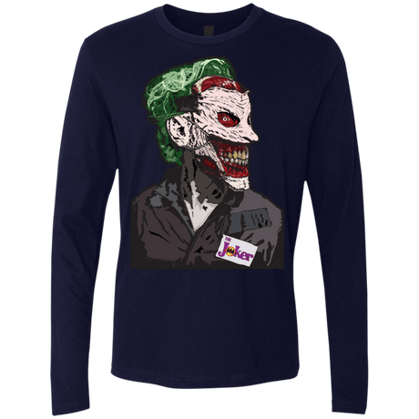 T-Shirts Midnight Navy / S Masked Joker Men's Premium Long Sleeve