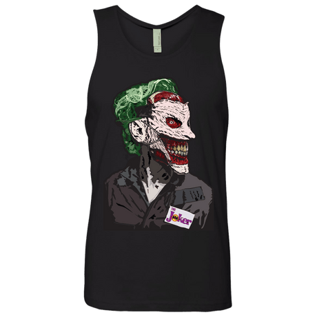T-Shirts Black / S Masked Joker Men's Premium Tank Top