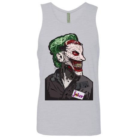 T-Shirts Heather Grey / S Masked Joker Men's Premium Tank Top