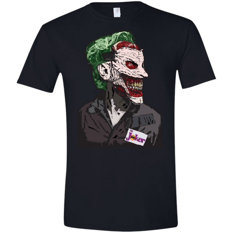 T-Shirts Black / X-Small Masked Joker Men's Semi-Fitted Softstyle