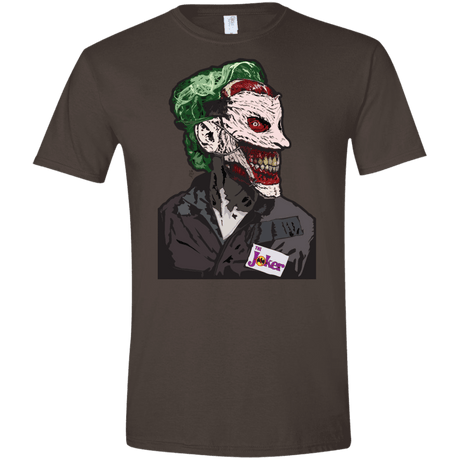 T-Shirts Dark Chocolate / S Masked Joker Men's Semi-Fitted Softstyle
