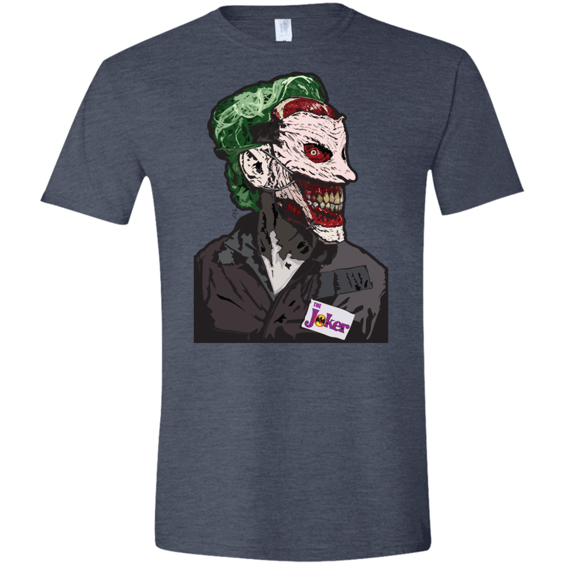 T-Shirts Heather Navy / S Masked Joker Men's Semi-Fitted Softstyle