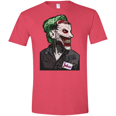 T-Shirts Heather Red / S Masked Joker Men's Semi-Fitted Softstyle