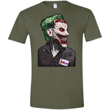 T-Shirts Military Green / S Masked Joker Men's Semi-Fitted Softstyle