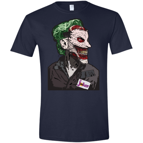 T-Shirts Navy / X-Small Masked Joker Men's Semi-Fitted Softstyle