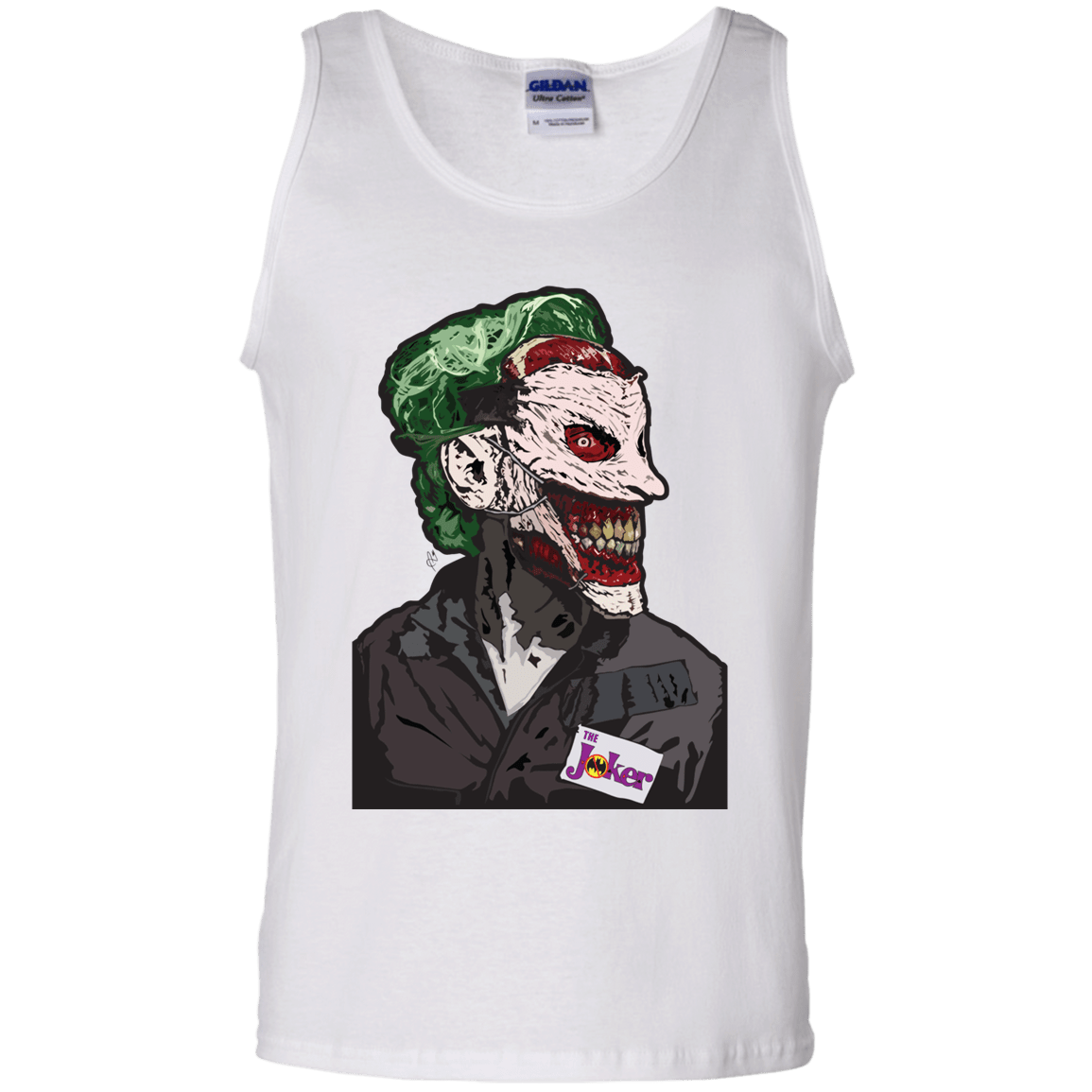T-Shirts White / S Masked Joker Men's Tank Top