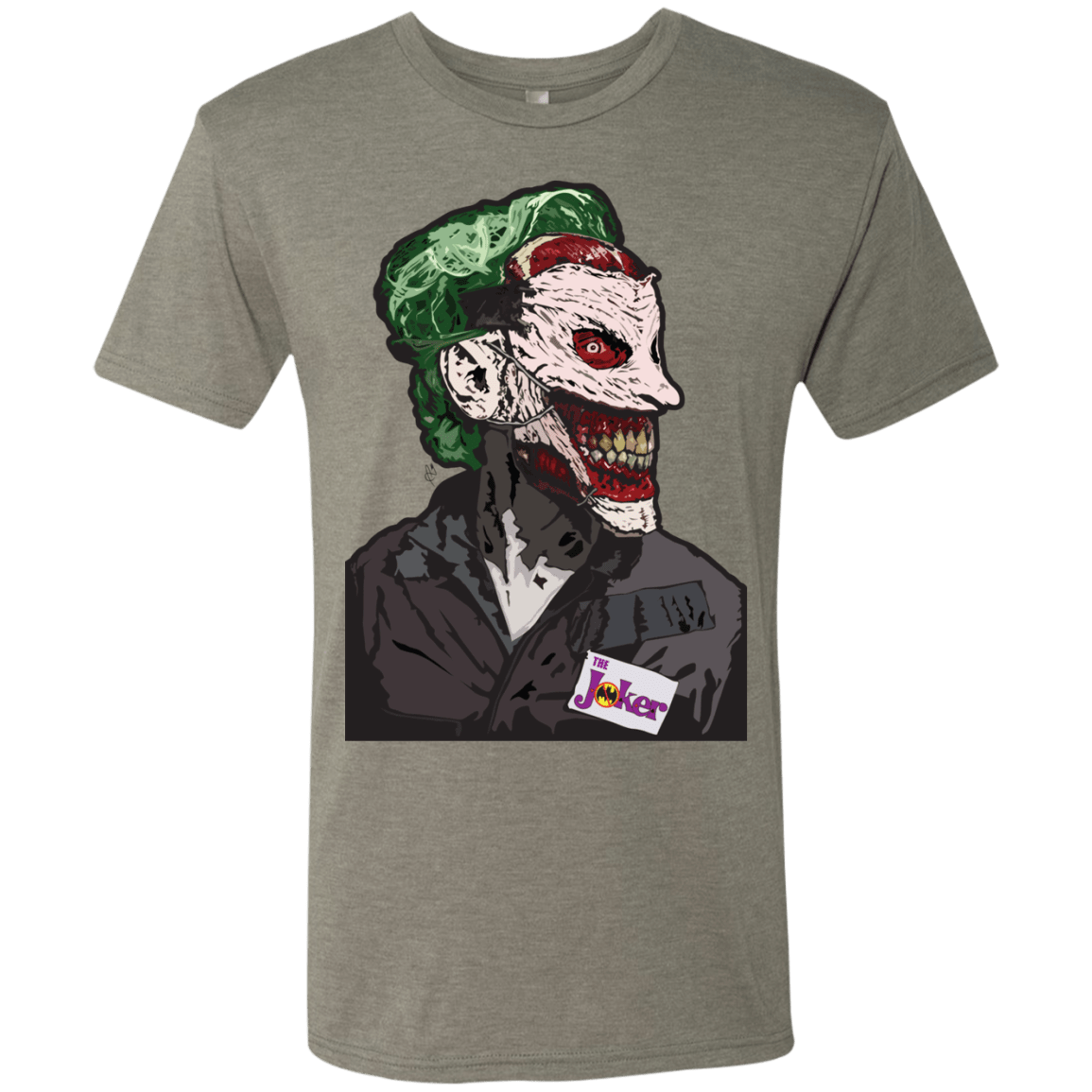 T-Shirts Venetian Grey / S Masked Joker Men's Triblend T-Shirt