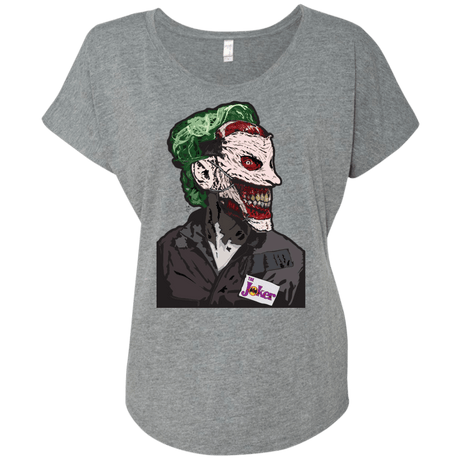 T-Shirts Premium Heather / X-Small Masked Joker Triblend Dolman Sleeve