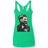 T-Shirts Envy / X-Small Masked Joker Women's Triblend Racerback Tank