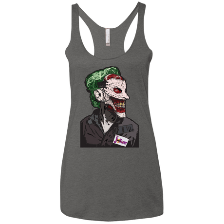 T-Shirts Premium Heather / X-Small Masked Joker Women's Triblend Racerback Tank