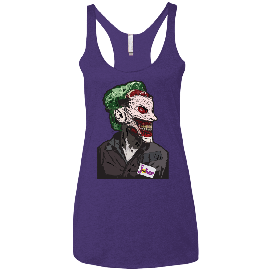 T-Shirts Purple Rush / X-Small Masked Joker Women's Triblend Racerback Tank