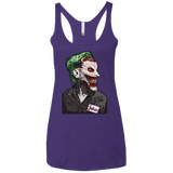 T-Shirts Purple Rush / X-Small Masked Joker Women's Triblend Racerback Tank