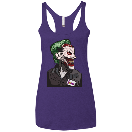 T-Shirts Purple Rush / X-Small Masked Joker Women's Triblend Racerback Tank
