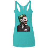 T-Shirts Tahiti Blue / X-Small Masked Joker Women's Triblend Racerback Tank