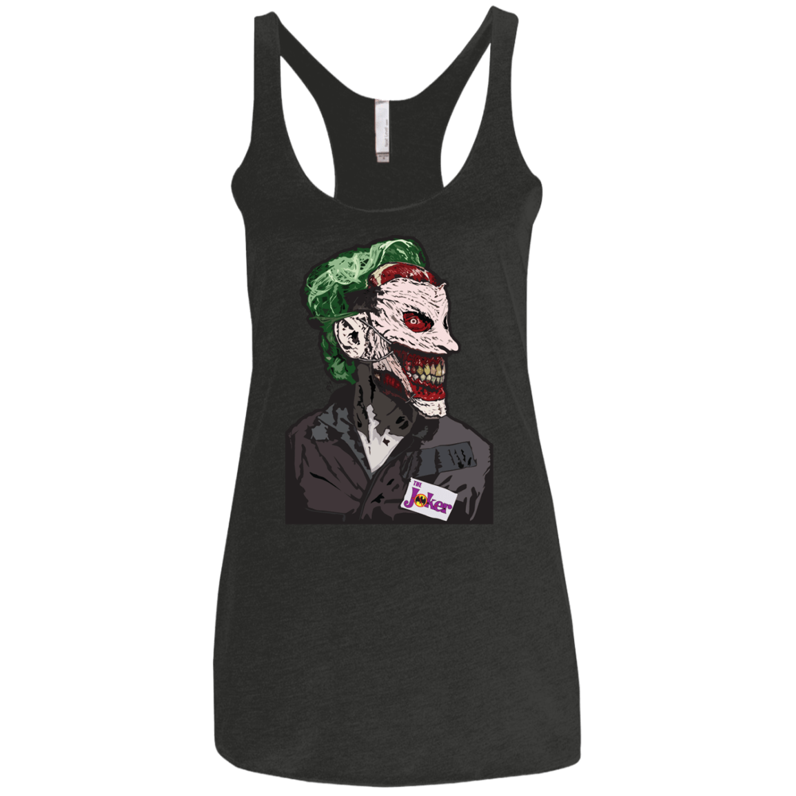 T-Shirts Vintage Black / X-Small Masked Joker Women's Triblend Racerback Tank