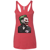 T-Shirts Vintage Red / X-Small Masked Joker Women's Triblend Racerback Tank