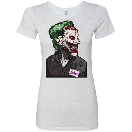 T-Shirts Heather White / S Masked Joker Women's Triblend T-Shirt