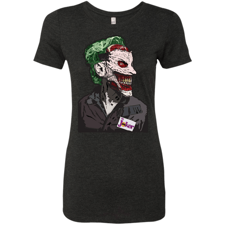 T-Shirts Vintage Black / S Masked Joker Women's Triblend T-Shirt