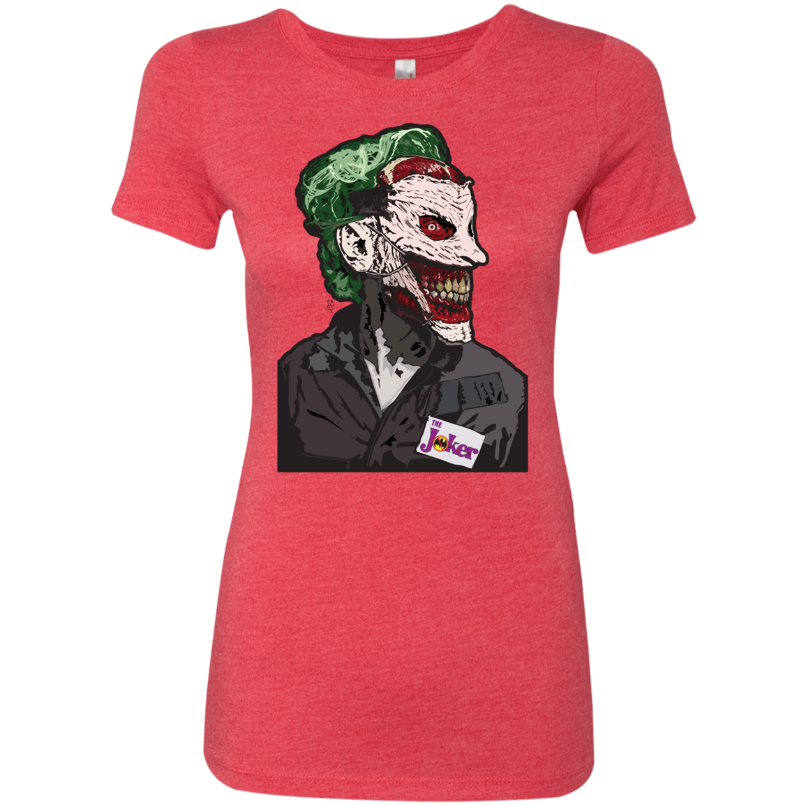 T-Shirts Vintage Red / S Masked Joker Women's Triblend T-Shirt