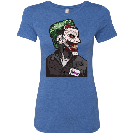 T-Shirts Vintage Royal / S Masked Joker Women's Triblend T-Shirt