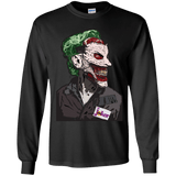 T-Shirts Black / YS Masked Joker Youth Long Sleeve T-Shirt