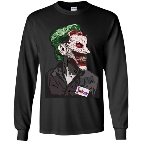 T-Shirts Black / YS Masked Joker Youth Long Sleeve T-Shirt