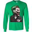 T-Shirts Irish Green / YS Masked Joker Youth Long Sleeve T-Shirt