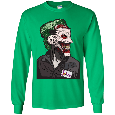 T-Shirts Irish Green / YS Masked Joker Youth Long Sleeve T-Shirt