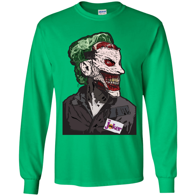 T-Shirts Irish Green / YS Masked Joker Youth Long Sleeve T-Shirt