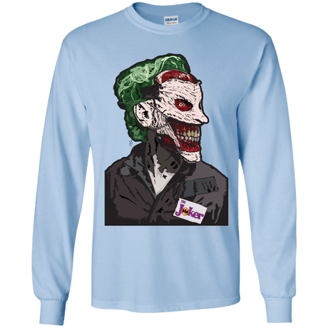 T-Shirts Light Blue / YS Masked Joker Youth Long Sleeve T-Shirt