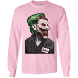 T-Shirts Light Pink / YS Masked Joker Youth Long Sleeve T-Shirt
