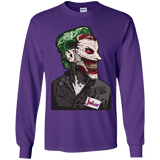 T-Shirts Purple / YS Masked Joker Youth Long Sleeve T-Shirt
