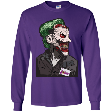 T-Shirts Purple / YS Masked Joker Youth Long Sleeve T-Shirt