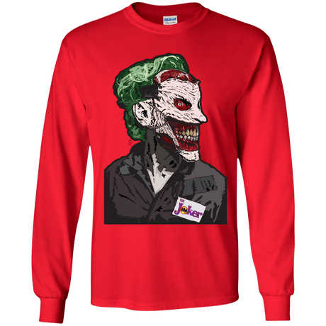 T-Shirts Red / YS Masked Joker Youth Long Sleeve T-Shirt
