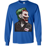 T-Shirts Royal / YS Masked Joker Youth Long Sleeve T-Shirt