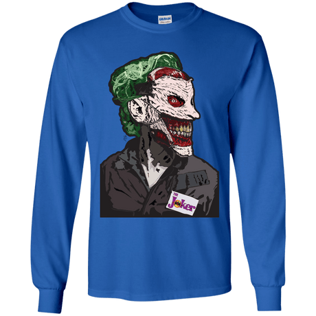 T-Shirts Royal / YS Masked Joker Youth Long Sleeve T-Shirt