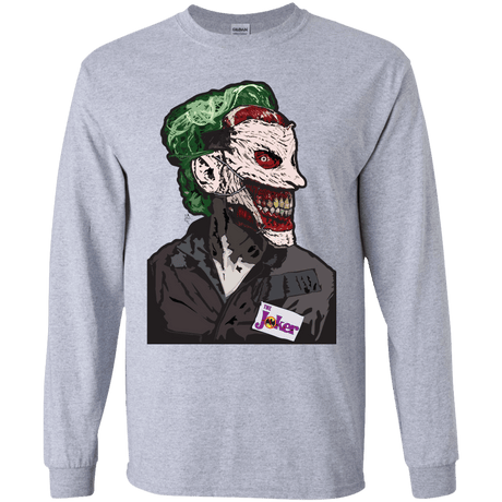 T-Shirts Sport Grey / YS Masked Joker Youth Long Sleeve T-Shirt