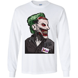T-Shirts White / YS Masked Joker Youth Long Sleeve T-Shirt