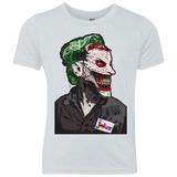 T-Shirts Heather White / YXS Masked Joker Youth Triblend T-Shirt