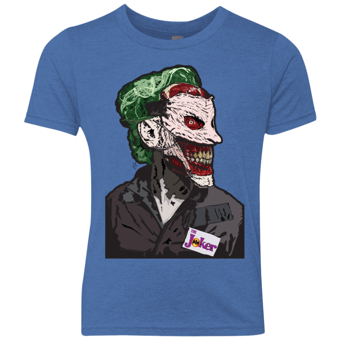 T-Shirts Vintage Royal / YXS Masked Joker Youth Triblend T-Shirt