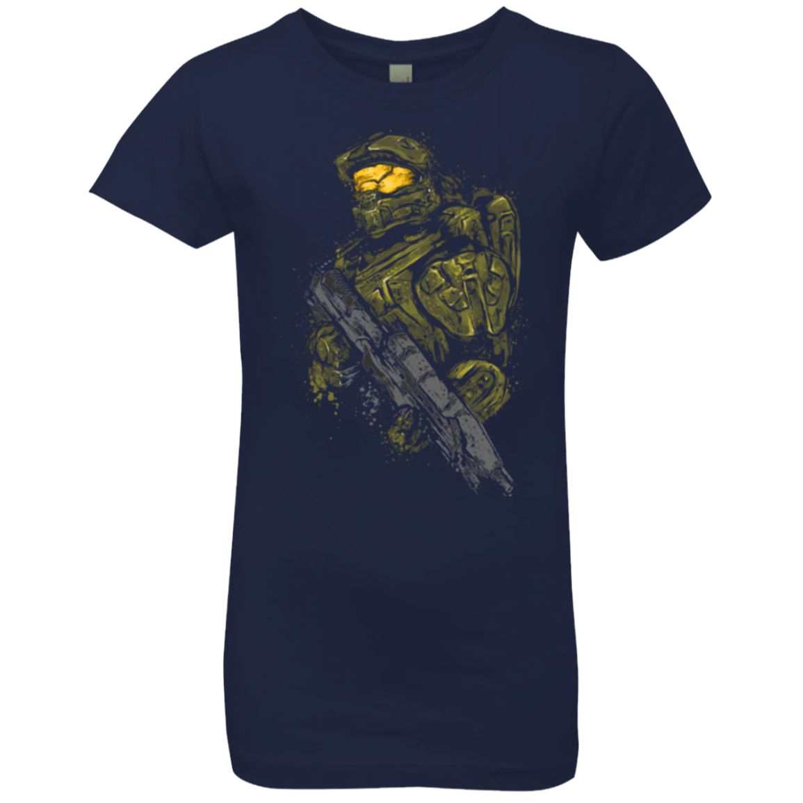 T-Shirts Midnight Navy / YXS MASTER CHIEF Girls Premium T-Shirt