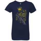 T-Shirts Midnight Navy / YXS MASTER CHIEF Girls Premium T-Shirt
