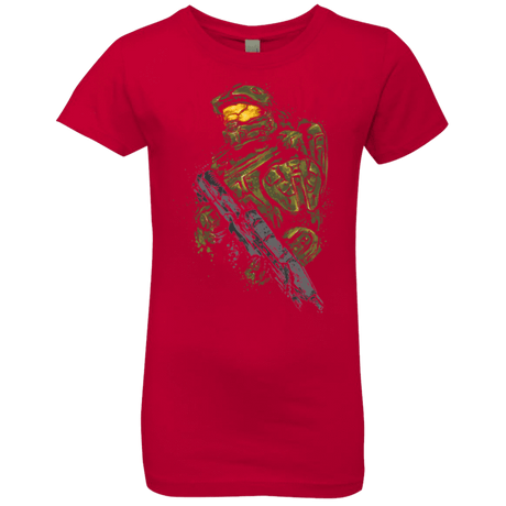 T-Shirts Red / YXS MASTER CHIEF Girls Premium T-Shirt