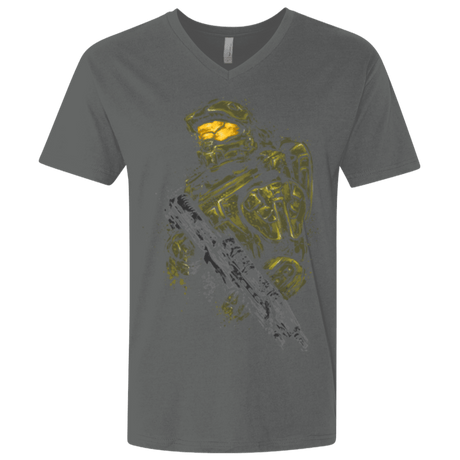 T-Shirts Heavy Metal / X-Small MASTER CHIEF Men's Premium V-Neck