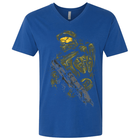 T-Shirts Royal / X-Small MASTER CHIEF Men's Premium V-Neck