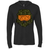 T-Shirts Vintage Black / X-Small Master Chief Triblend Long Sleeve Hoodie Tee