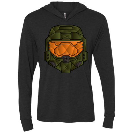 T-Shirts Vintage Black / X-Small Master Chief Triblend Long Sleeve Hoodie Tee
